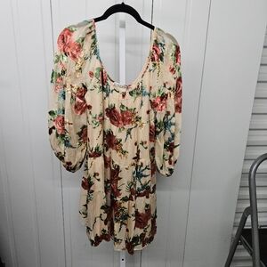 Floral express sepia